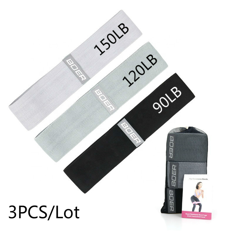 Sports Equipment Names - 3PCS Wanita Pria Kain Resistance Band