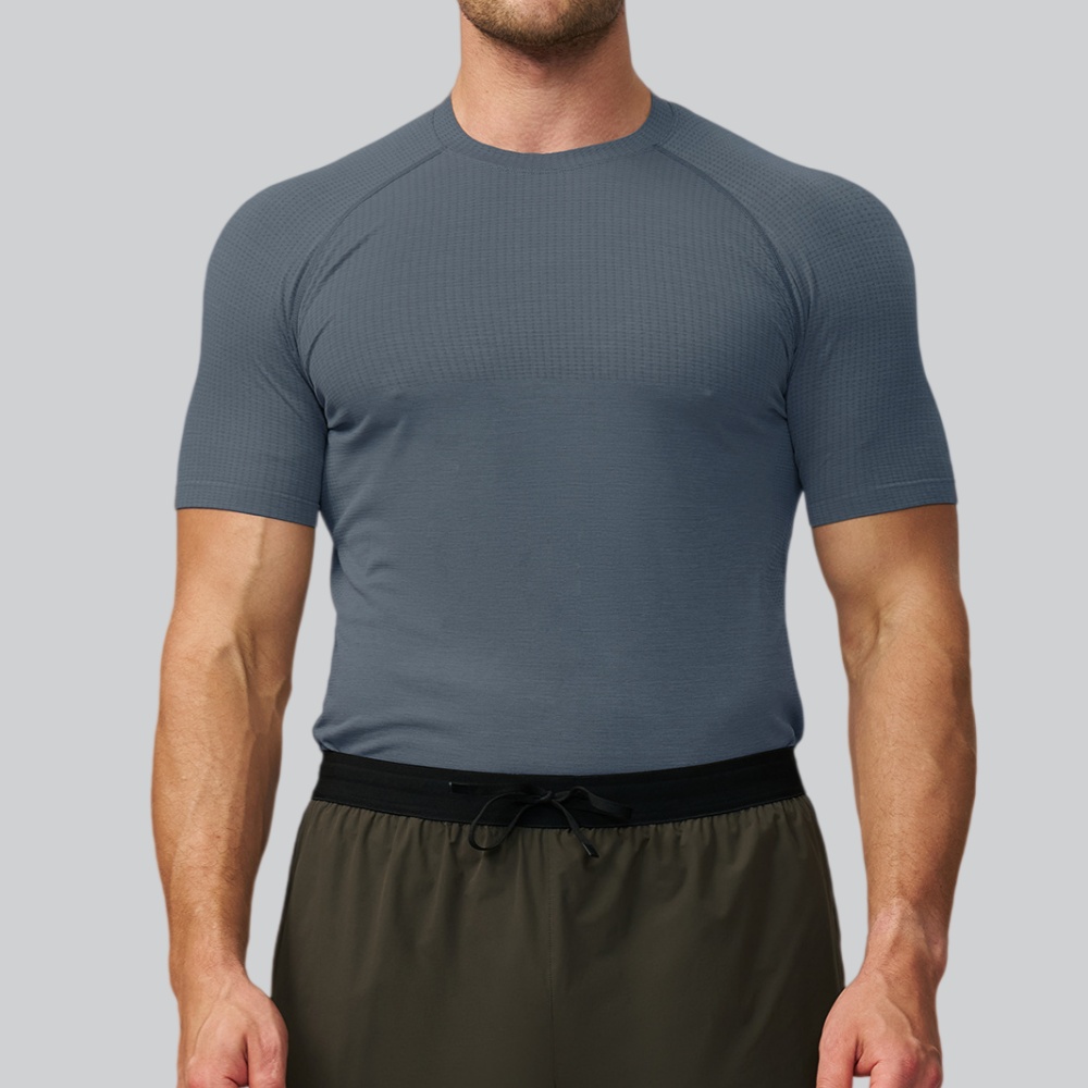 Kaos Olahraga Pria Warna Solid - Sports Equipment Logos ulasan dan harga