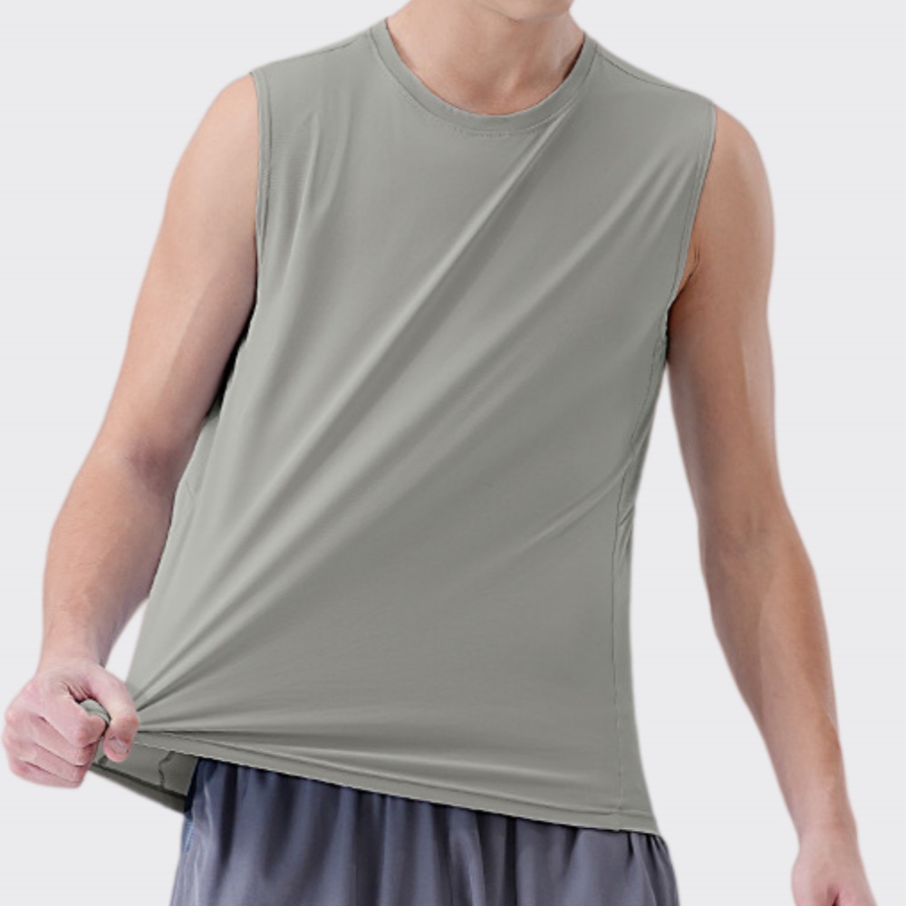 Tank Top Binaraga Musim Panas  - Sports Equipment Logos ulasan dan harga